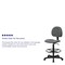 Flash Furniture Contemporary Drafting Chair, 20" L 42-3/4" H, Fabric Seat BT-659-GRY-GG - alternate 6